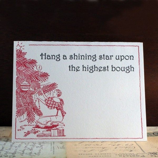 Letterpress Vintage Holiday Card