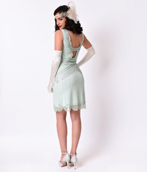 Light Green Flapper Dress