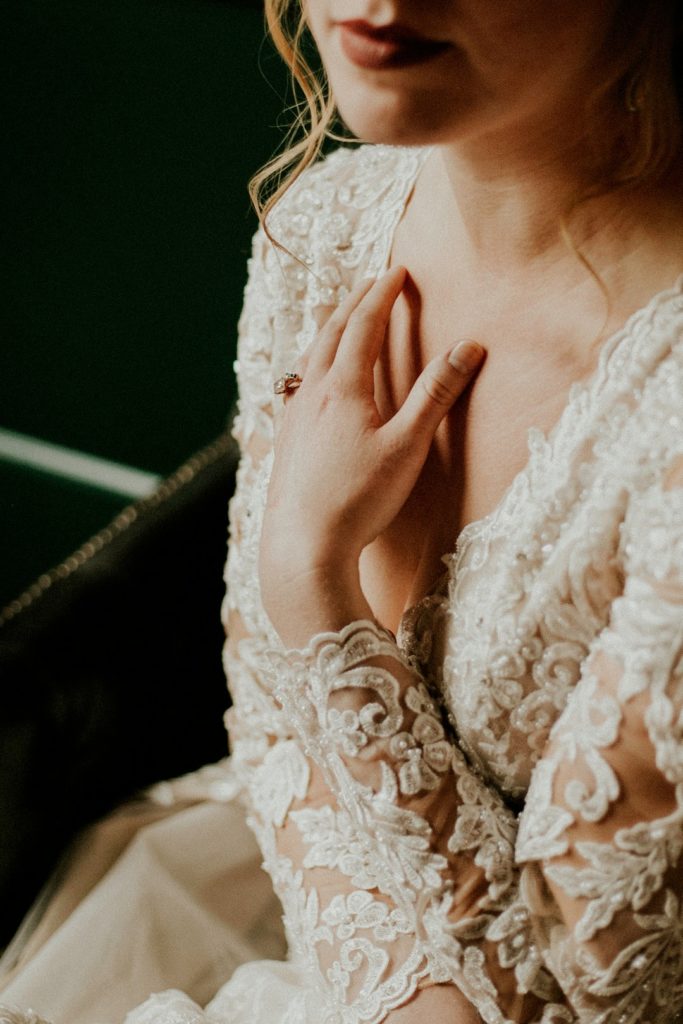 Long Sleeve Lace Wedding Dress | Moody Vintage Wedding