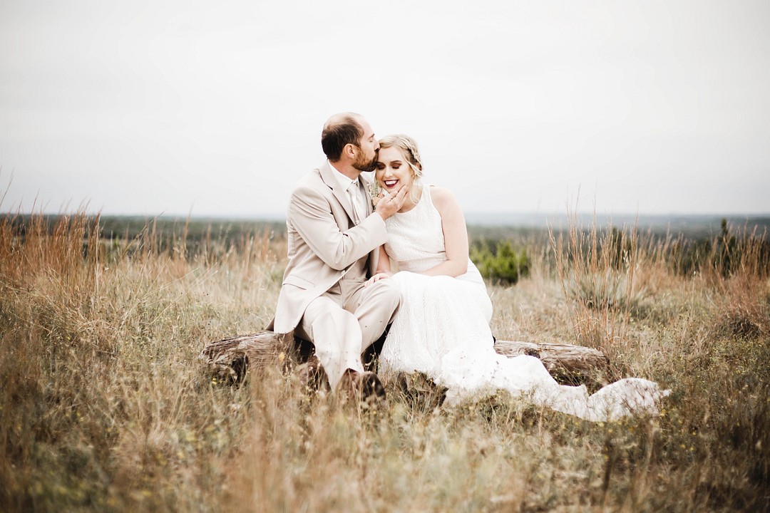 Meadow Bridal Portait | Rustic Autumn Texas Ranch Wedding