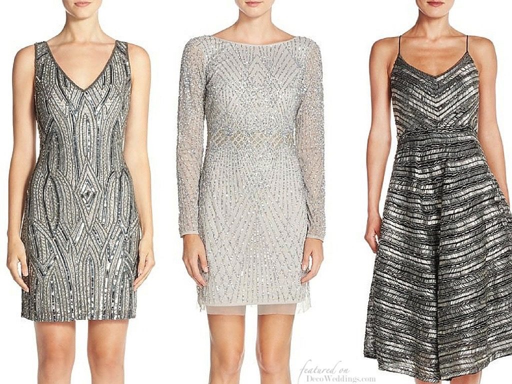 Metallic Vintage Holiday Party Dresses