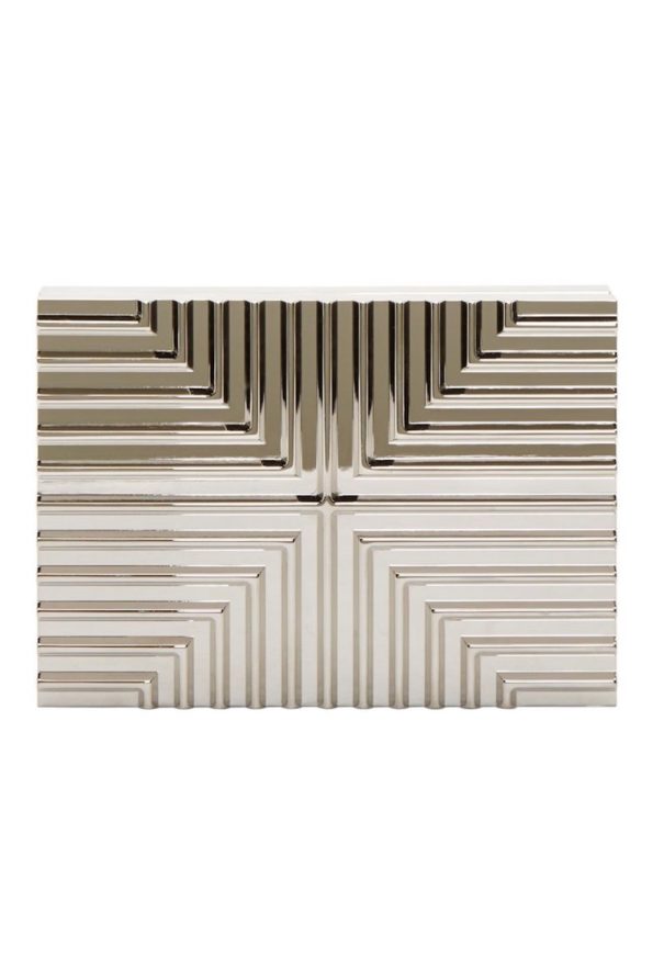 Metropolis Brass Art Deco Clutch