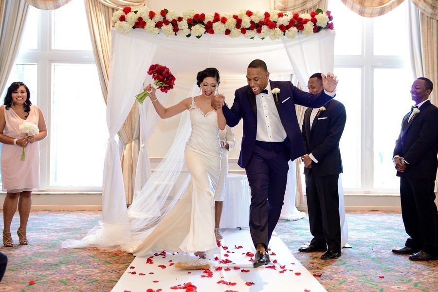 Jumping the Broom at a Miami Vintage Wedding