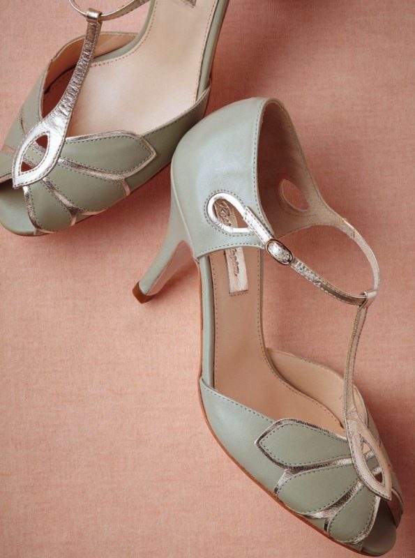 Mint Green Flapper Shoes