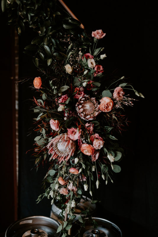 Moody Fall Wedding Florals