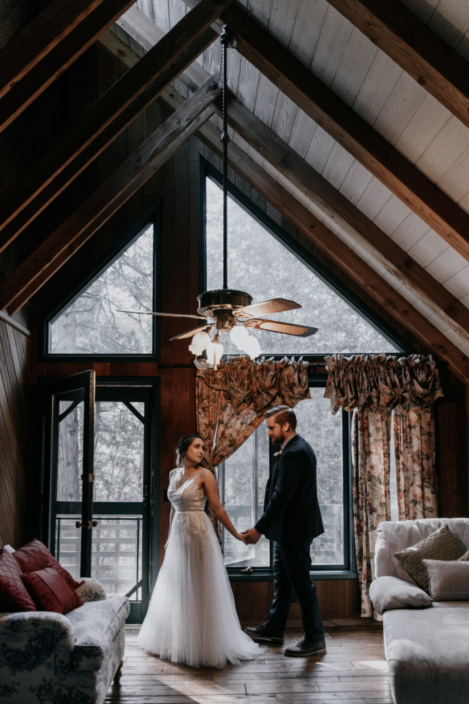 Mountain Cabin Elopement Wedding