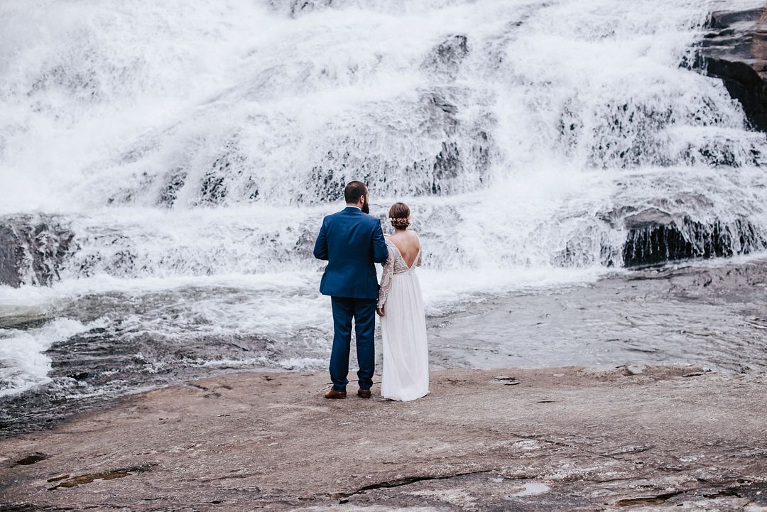 North Carolina Waterfall Elopement