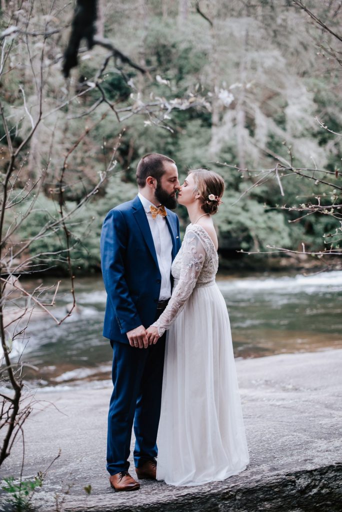 North Carolina Waterfall Wedding