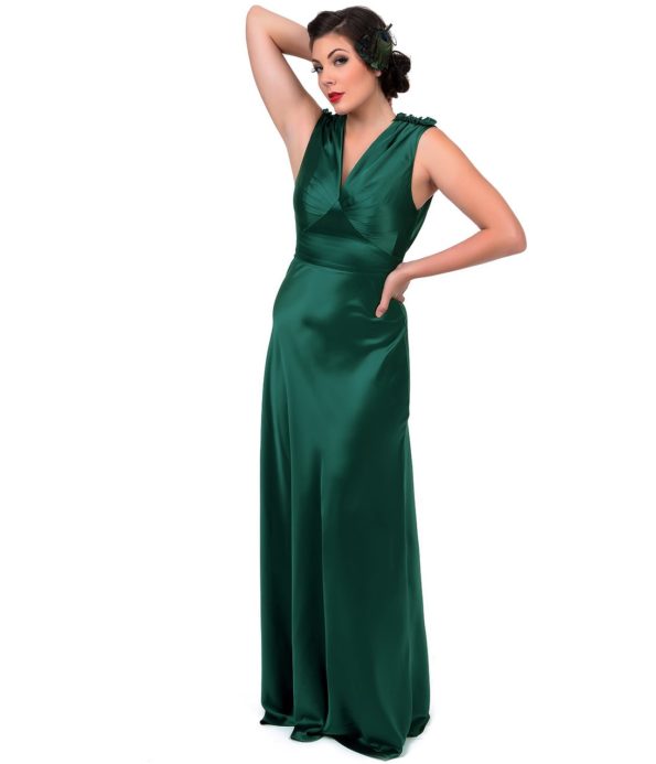 Old Hollywood Satin Gown