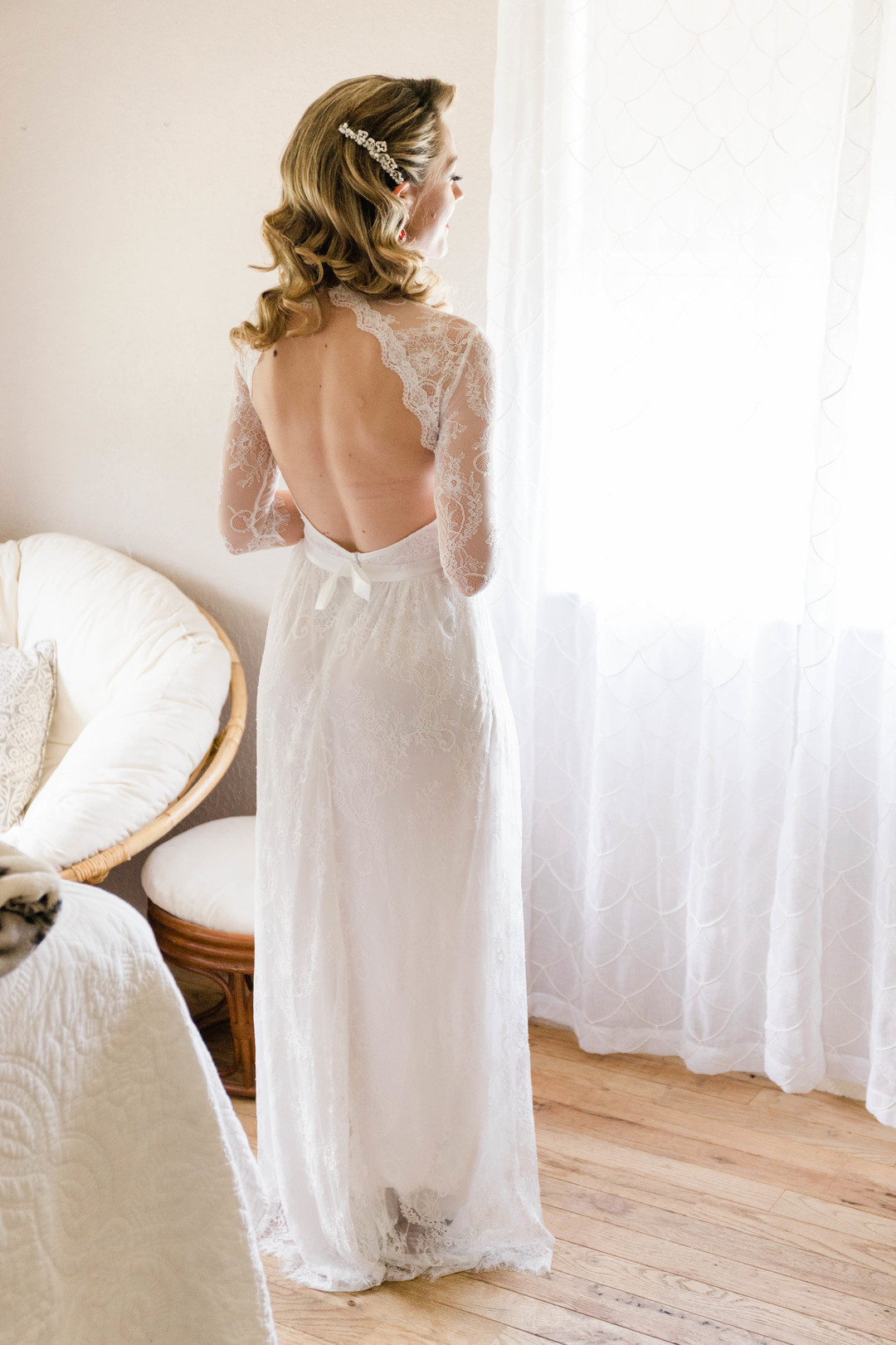 Open Back Wedding Gown | Rustic Wedding