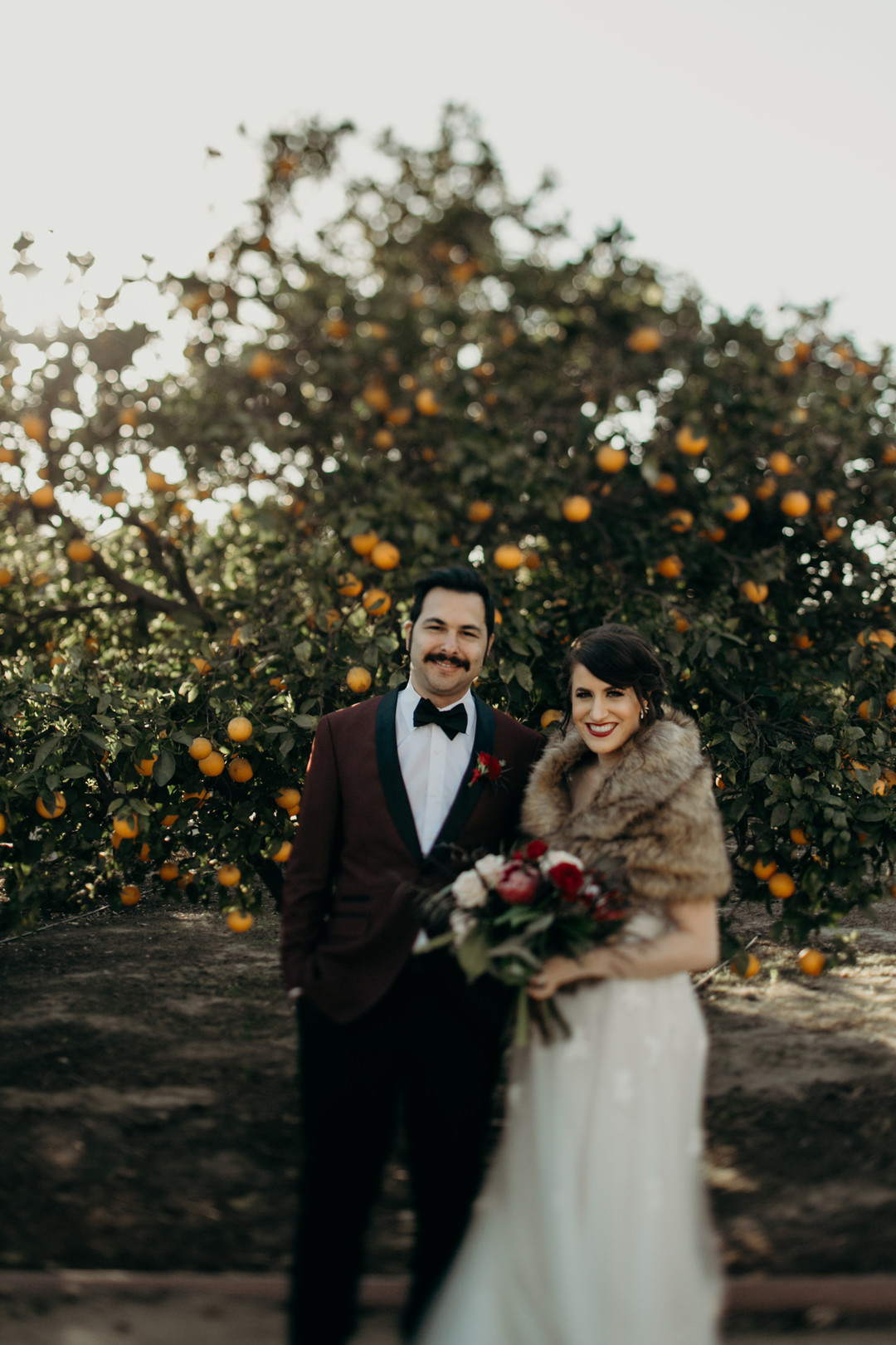 Orange Grove Wedding | Vintage California Winter Wedding