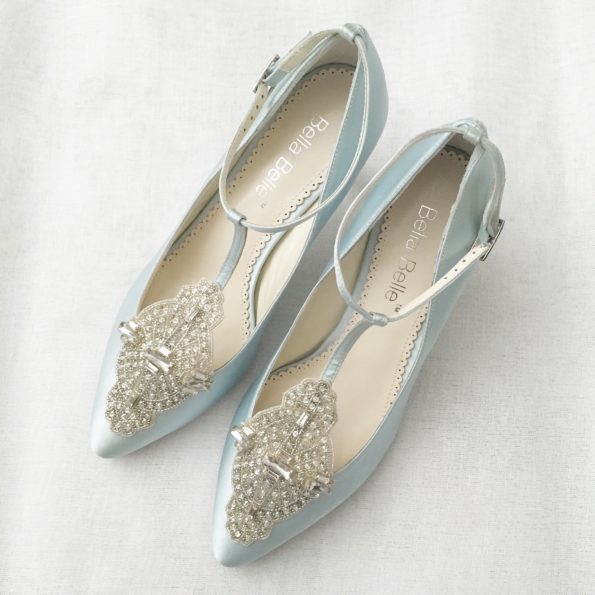 Pale Blue Art Deco Shoes