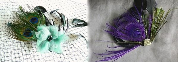 Peacock Fascinator Deco