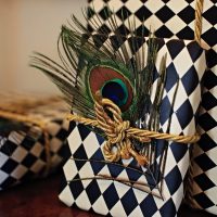 Peacock Feather Wrapping Paper