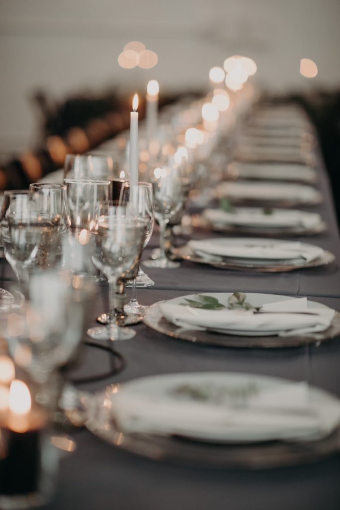 Place Settings | Intimate Vintage Industrial Wedding