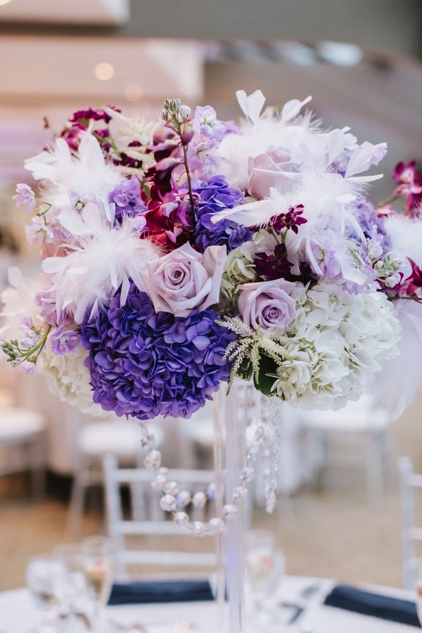 Purple Lavender Wedding Centerpiece