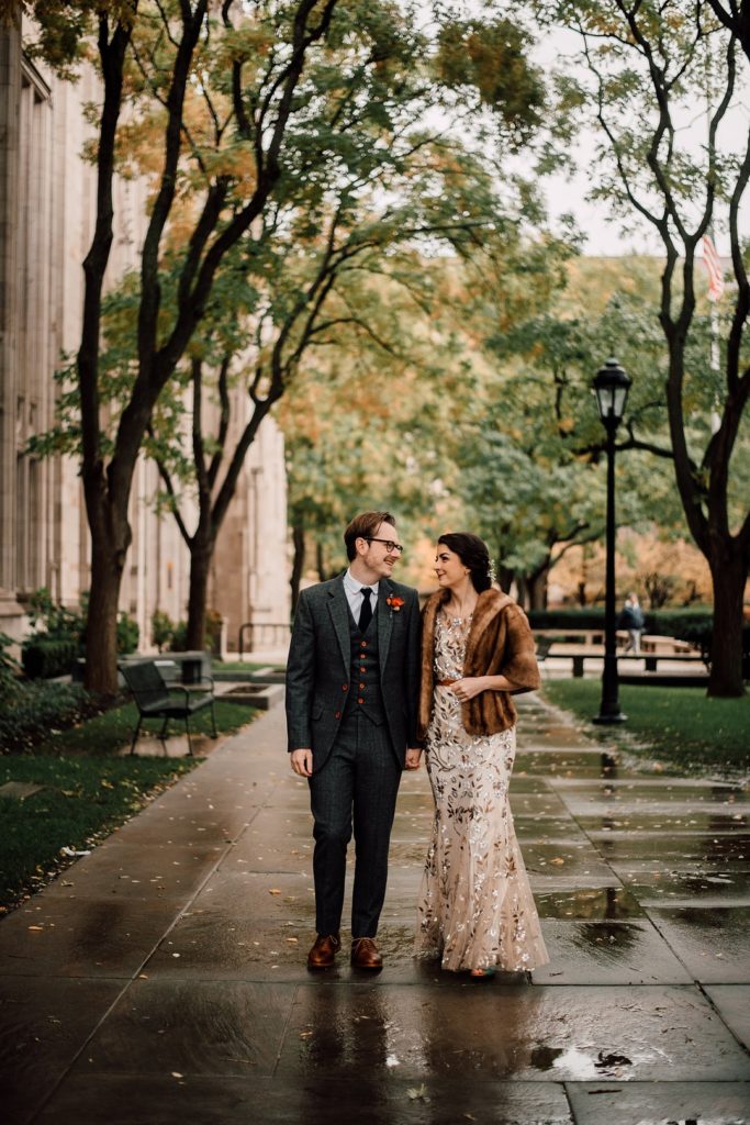 Rainy Autumn Wedding in Pittsburgh PA