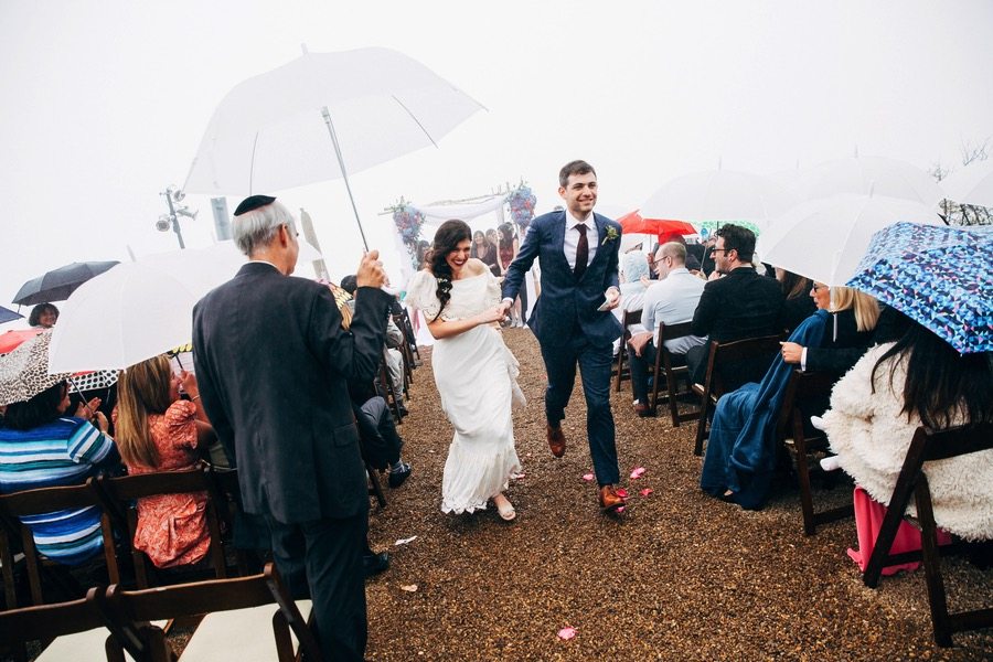Rainy California Canyon Wedding