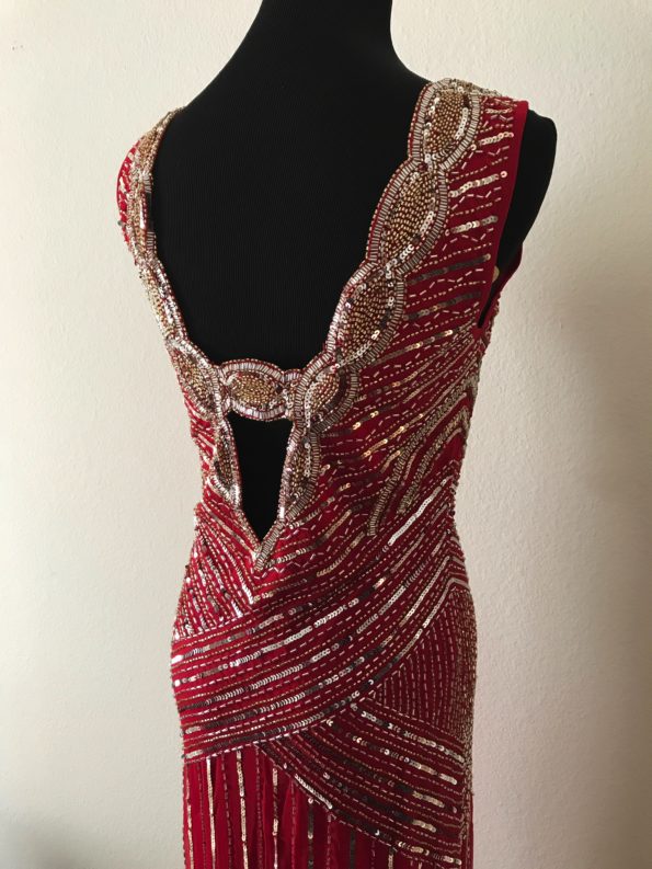 Red 1920s Gatsby Dress
