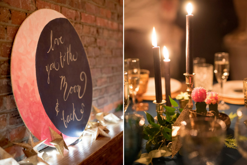 Red + Black Wedding Decor