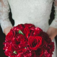 Red Bridal Bouquet
