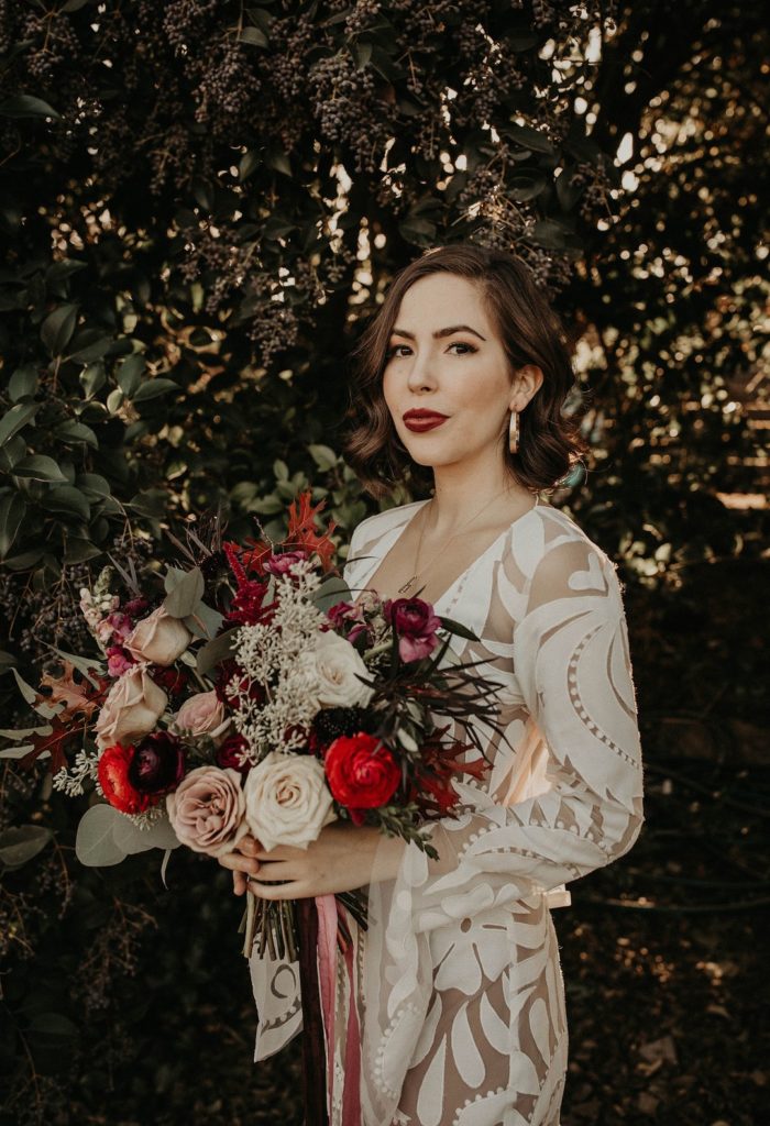 Red Lip Bride | Vintage Wedding | Austin, TX