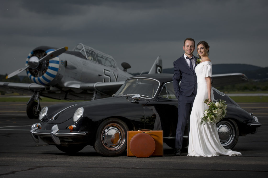 Retro Aviation Wedding Style