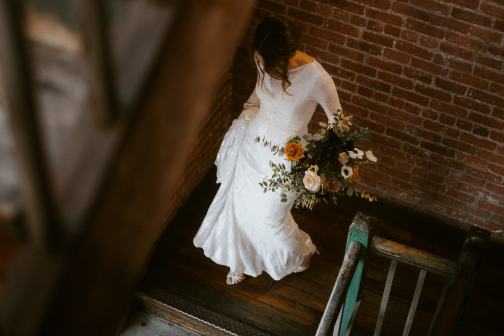 Retro Vintage Industrial NYC Wedding