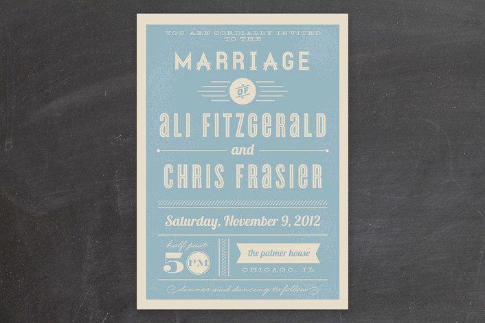 Retro Wedding Invite