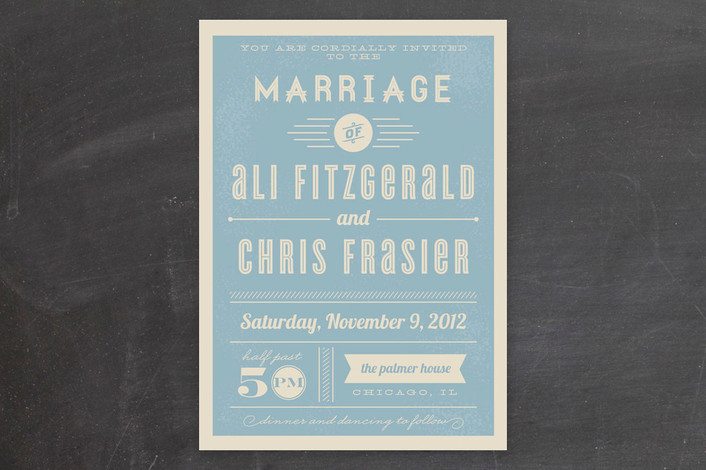 Retro Wedding Invite