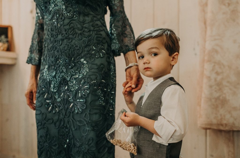 Ring Bearer at Barn Wedding