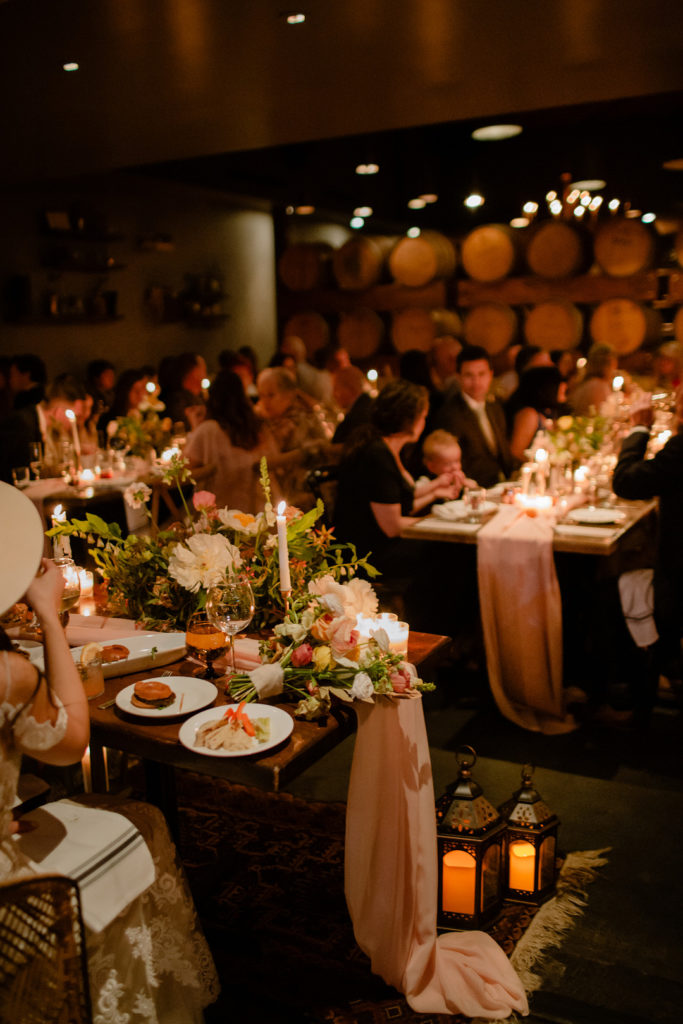 Romantic Boho Vintage Restaurant Wedding Los Angeles