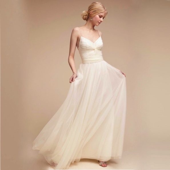 Romantic Tulle 1930s Style Wedding Gown