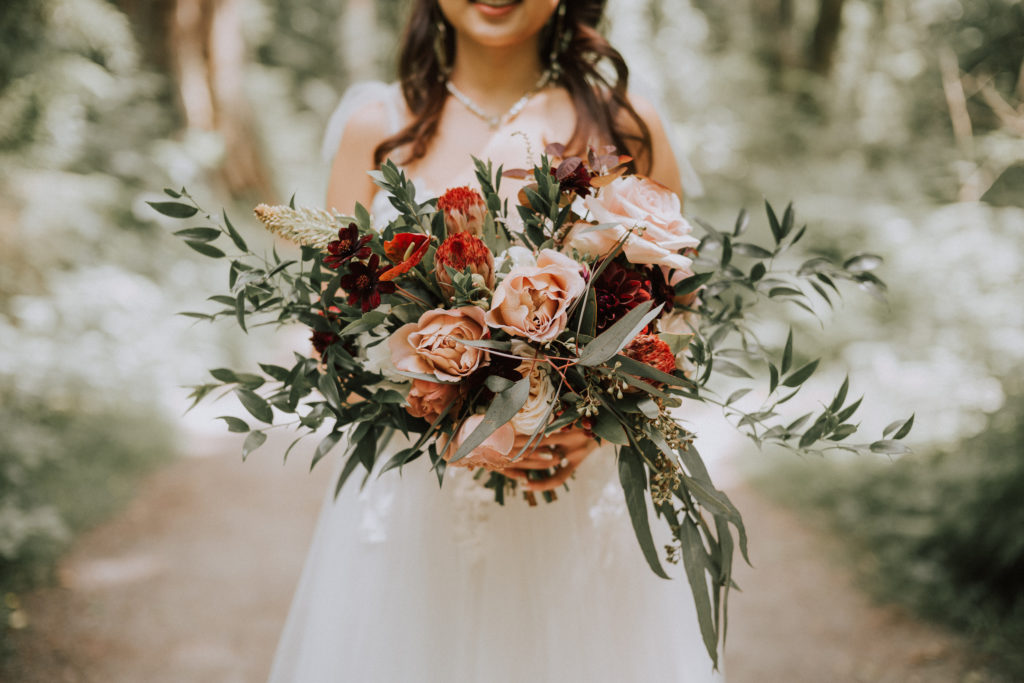 Romantic Vintage Bridal Bouquet Vancouver Wedding