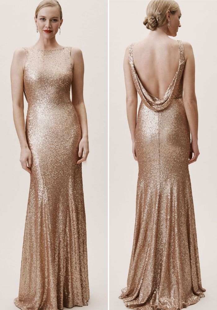 Rose Gold 1930s Evening Gown | Gemma