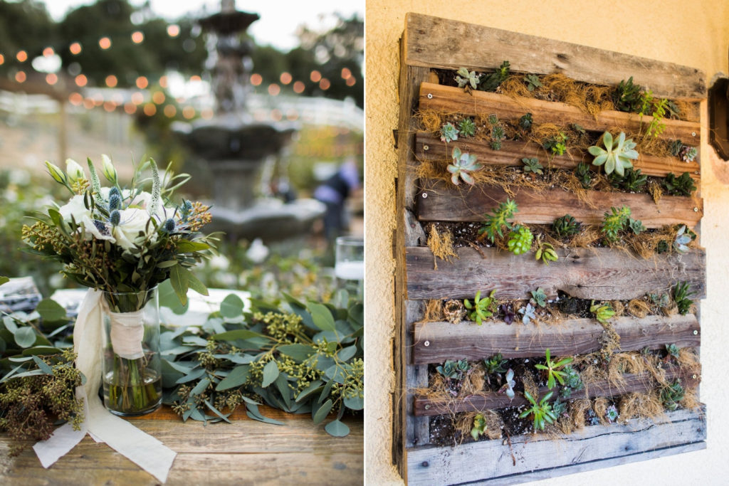 Rustic California Wedding Florals