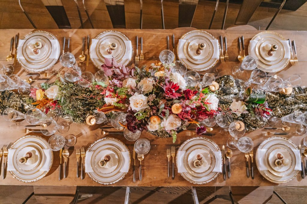 Rustic Industrial Wedding Tablescape