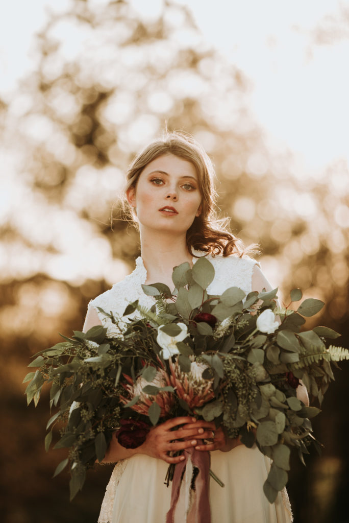 Rustic Vintage Wedding Inspiration Bouquet