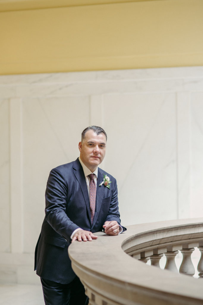 San Francisco City Hall Wedding | Vintage Groom