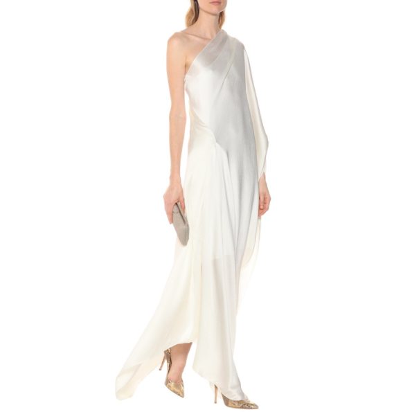 Satin One Shoulder Wedding Gown | Roland Mouret