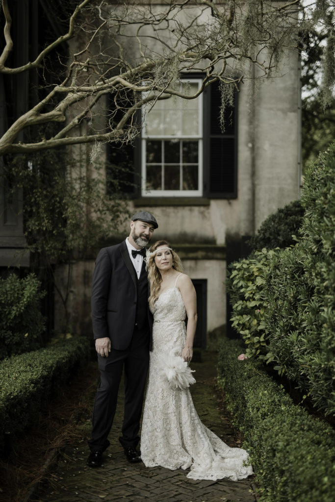 Savannah, GA Vintage 1920s Wedding Couple