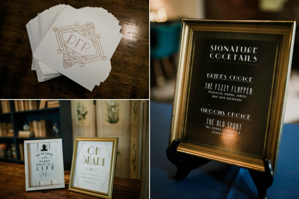 Signage | 1920s New Years Eve Wedding