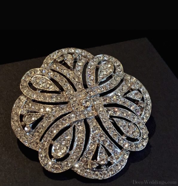 Silver Art Deco Brooch