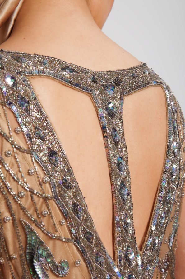 Champagne + Silver Fringed Flapper Dress | Tilda Knopf - Image 2