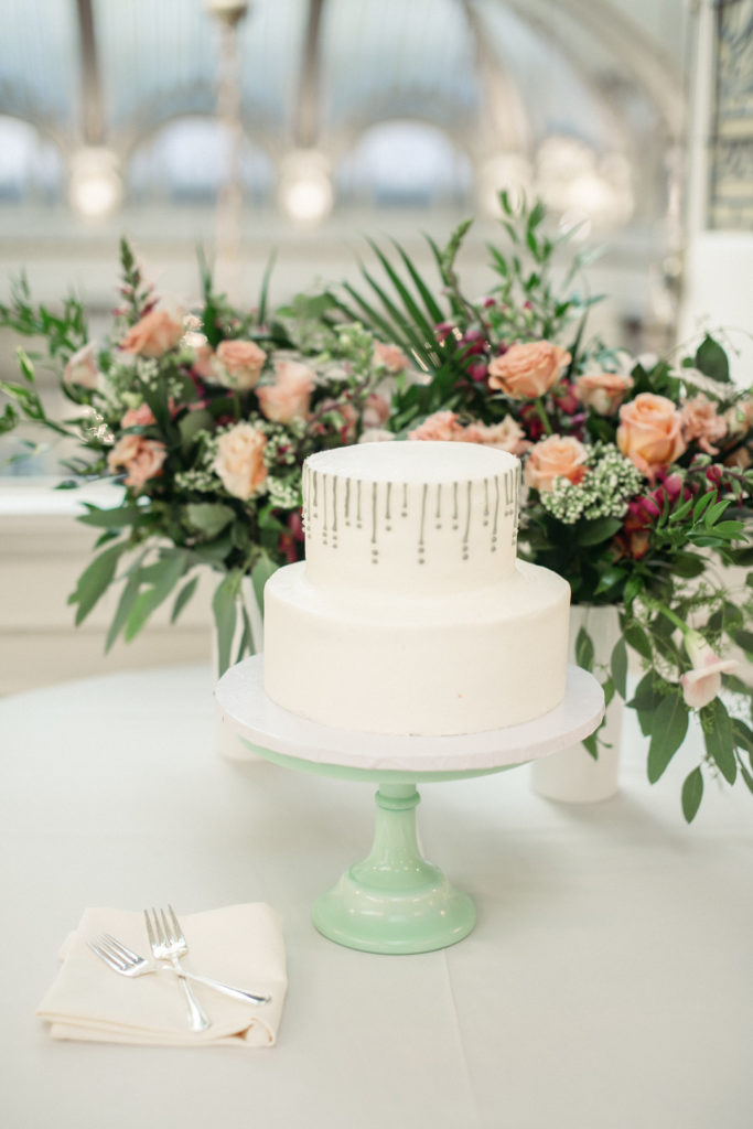 Simple Art Deco Cake | San Francisco Wedding