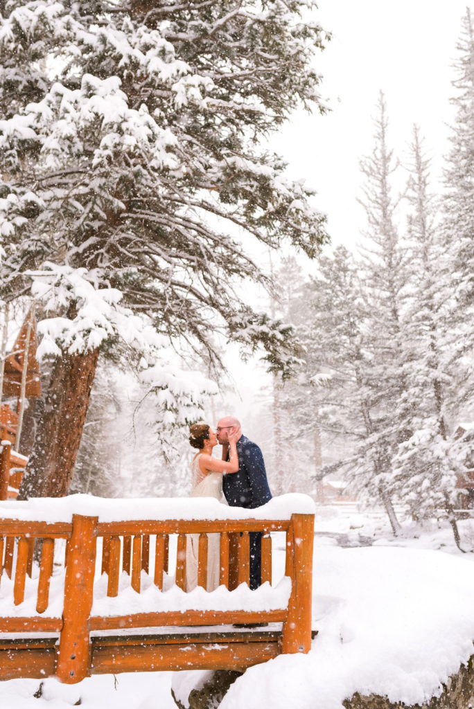 Snowy Winter Wedding Rocky Mountain National Park