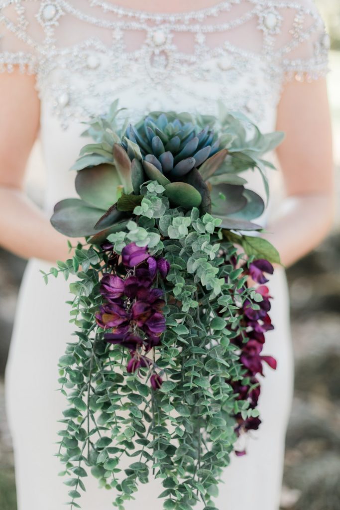 Succulent Bridal Bouquet | Vintage New Orleans Wedding