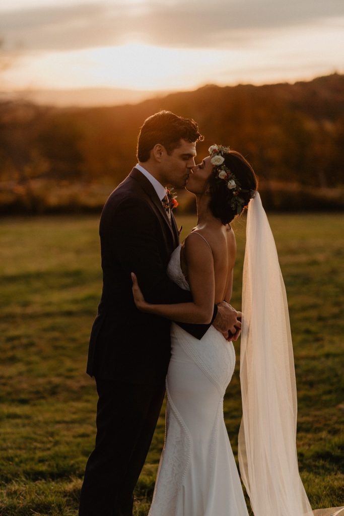 Sunset Kiss Vintage Farm Wedding