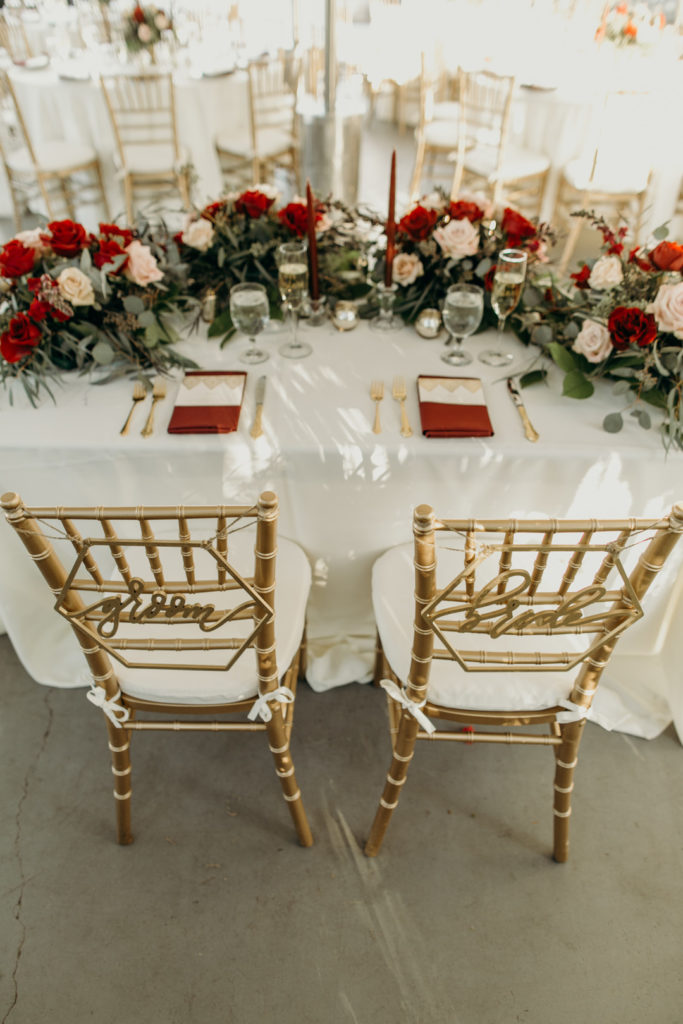 Sweetheart Table | Vintage California Wedding