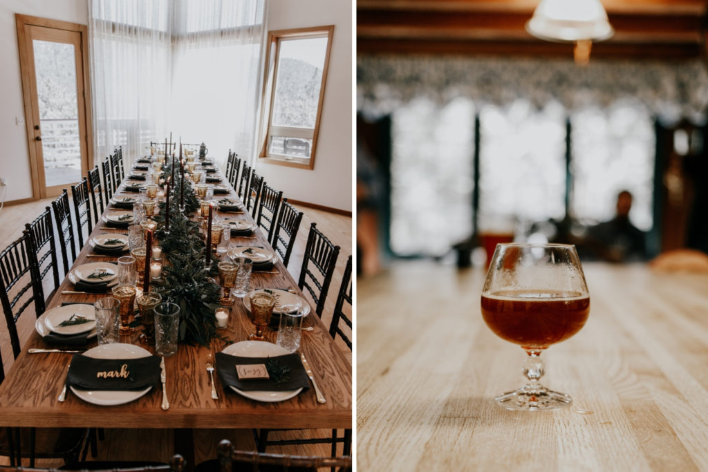 Table Setting | Intimate Rustic Forest Wedding